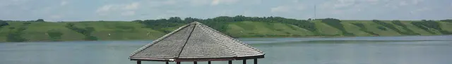 Gazebo at Manitou Beach on Little Manitou Lake